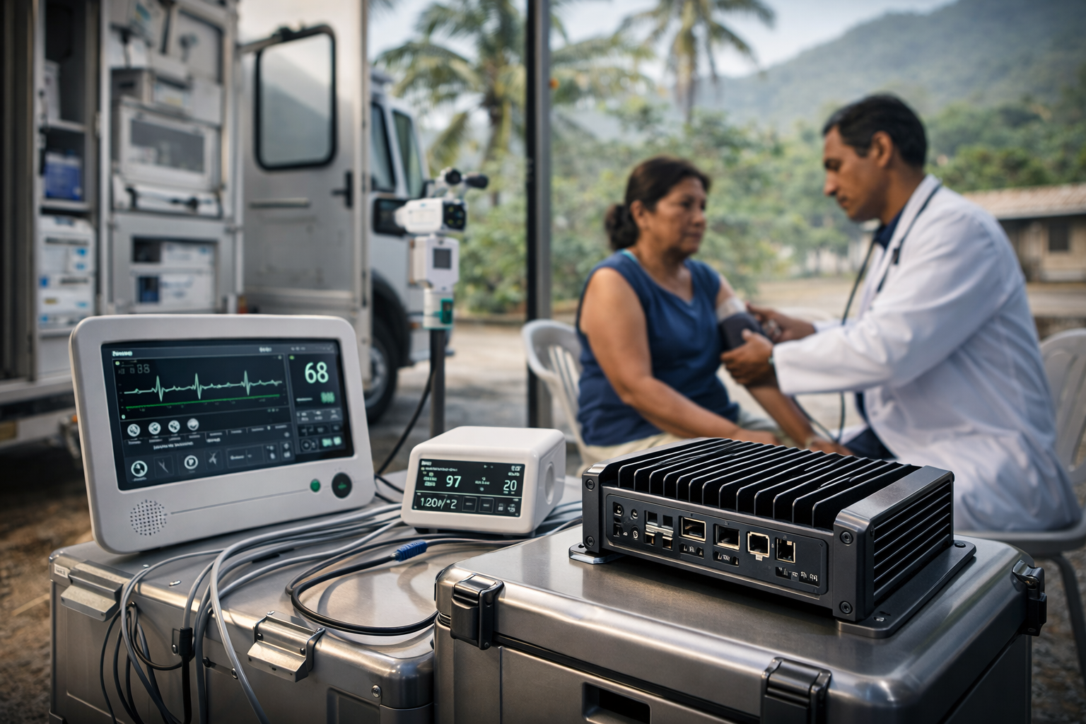 Healthcare edge AI system