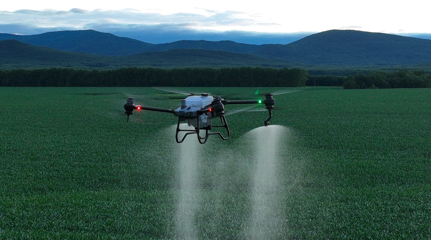 DJI Agras T50 agricultural spraying drone