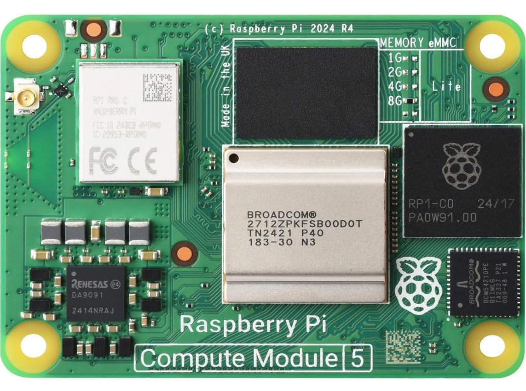Raspberry Pi Compute Module 5 embedded compute module board